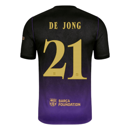 Barcelona 2026/27 Deplasman Forması DE JONG #21 - UCL - Oyuncu Versiyonu
