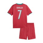 Portekiz 2026 Dünya Kupası Çocuk İç Saha Forma Seti RONALDO #7 [PREMIUM]