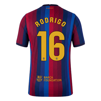 Barcelona 2026/27 İç Saha Forması RODRIGO #16 - Oyuncu Versiyonu