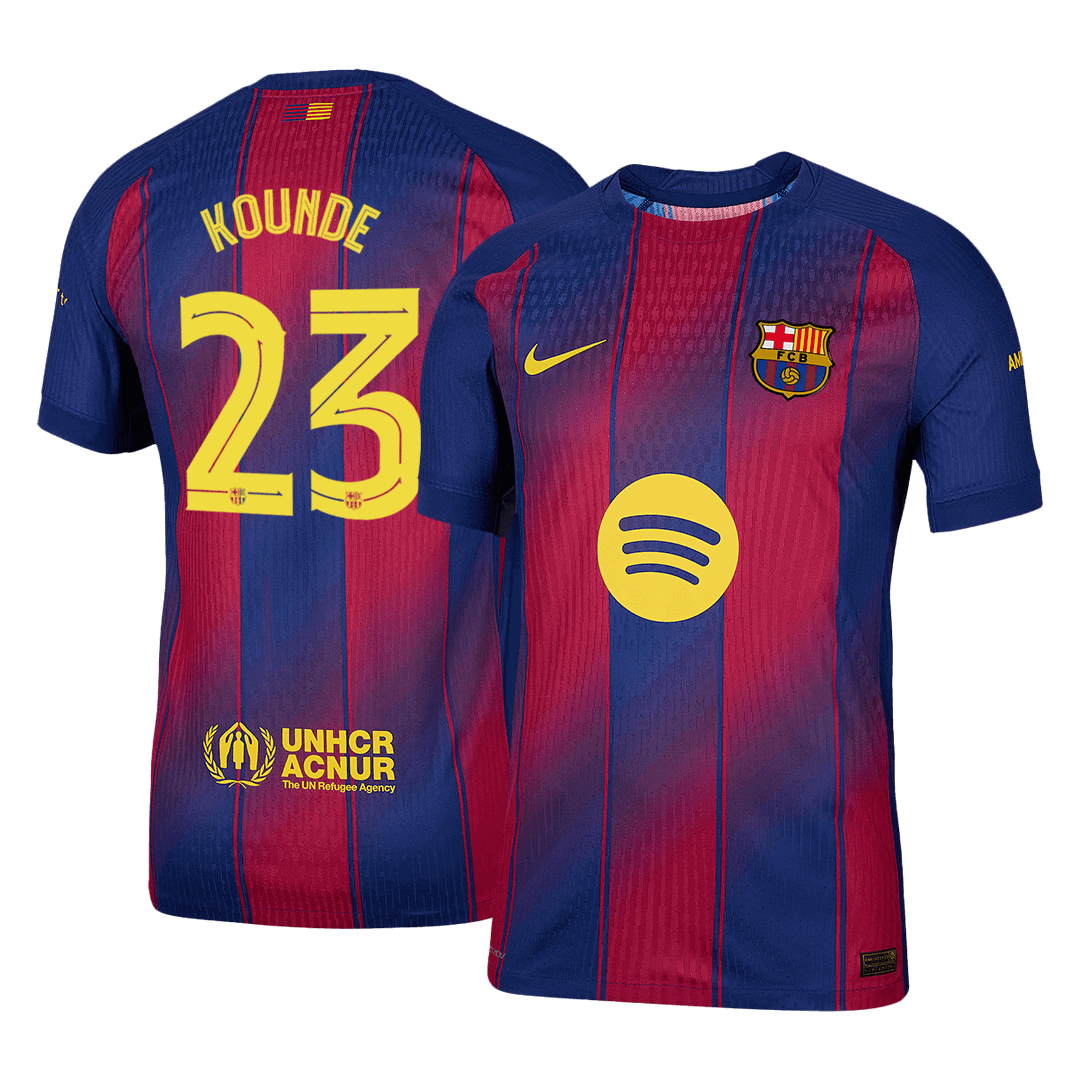 Barcelona 2025/26 İç Saha Forması KOUNDE #23 - UCL - Oyuncu Versiyonu