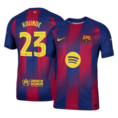 Barcelona 2025/26 İç Saha Forması KOUNDE #23 - UCL - Oyuncu Versiyonu