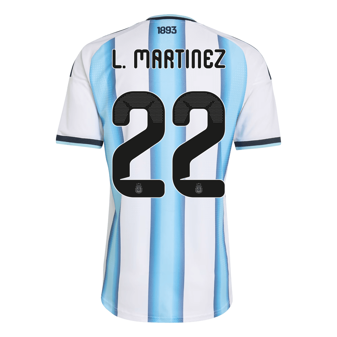 Arjantin 2026 Dünya Kupası İç Saha Forması L. MARTINEZ #22 - Oyuncu Versiyonu