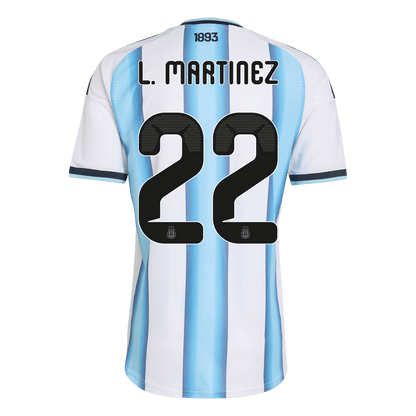 Arjantin 2026 Dünya Kupası İç Saha Forması L. MARTINEZ #22 - Oyuncu Versiyonu