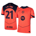Barcelona 2025/26 Üçüncü Forması F.DE JONG #21 - UCL