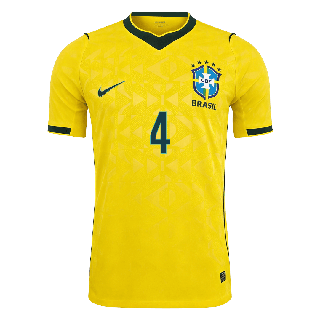 Brazil 2026 Dünya Kupası İç Saha Forması MARQUINHOS #4 - Oyuncu Versiyonu