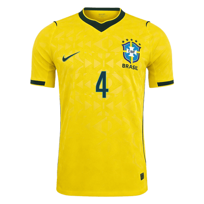 Brazil 2026 Dünya Kupası İç Saha Forması MARQUINHOS #4 - Oyuncu Versiyonu