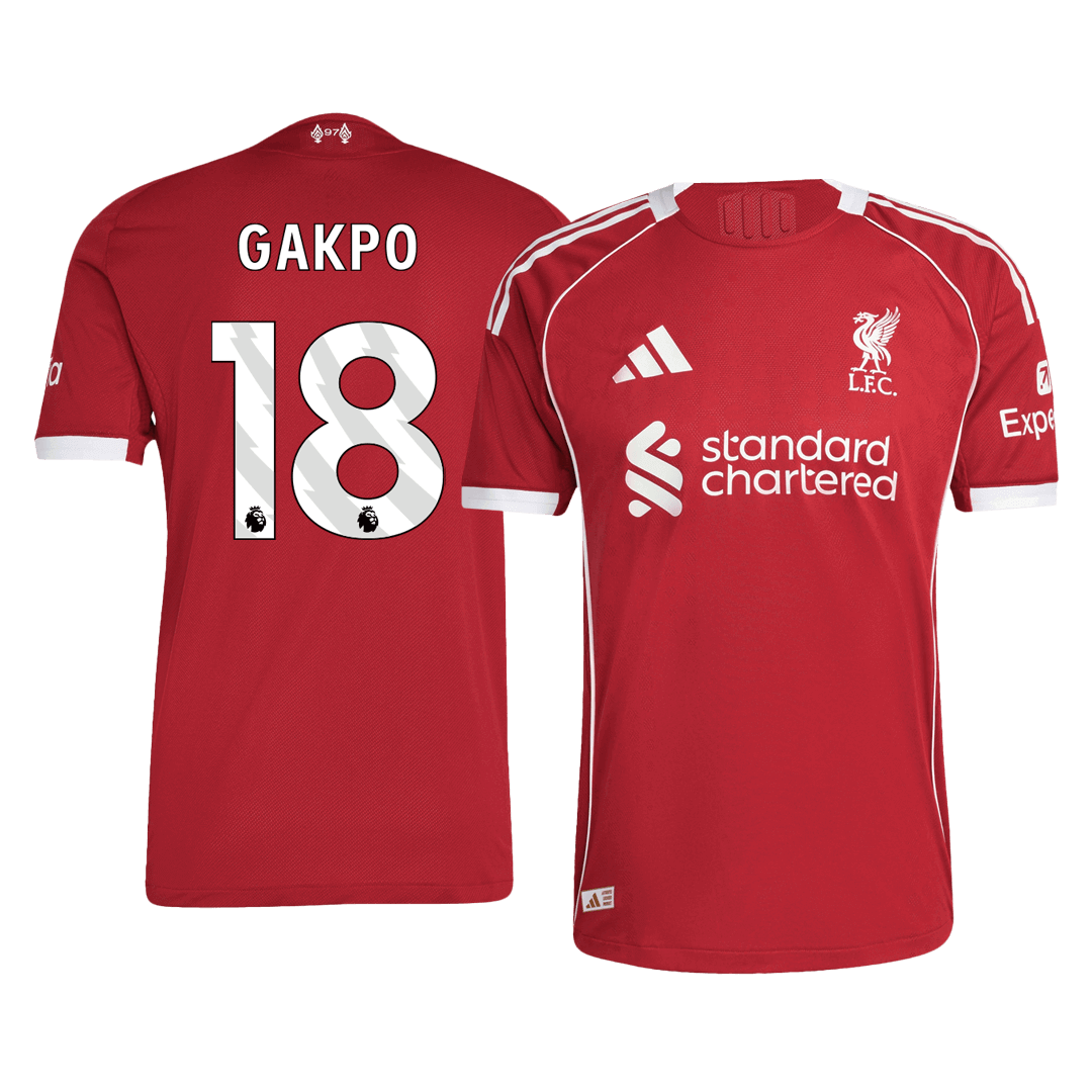 Liverpool 2025/26 İç Saha Forması GAKPO #18 - Oyuncu Versiyonu