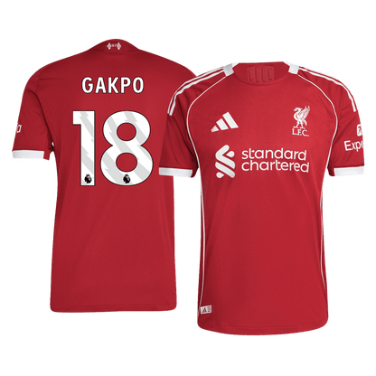Liverpool 2025/26 İç Saha Forması GAKPO #18 - Oyuncu Versiyonu
