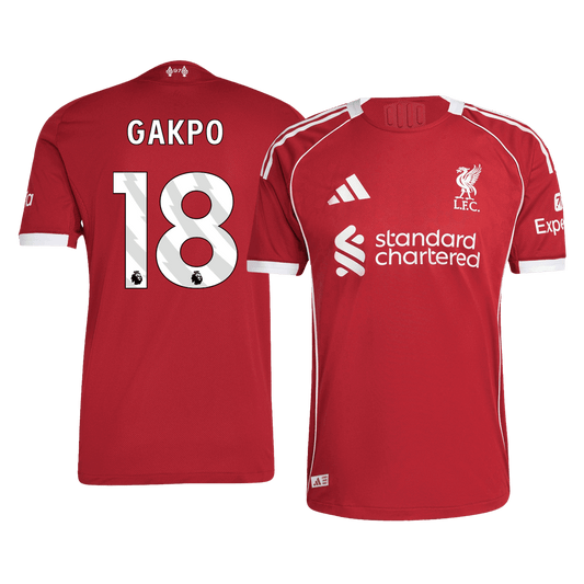 Liverpool 2025/26 İç Saha Forması GAKPO #18 - Oyuncu Versiyonu
