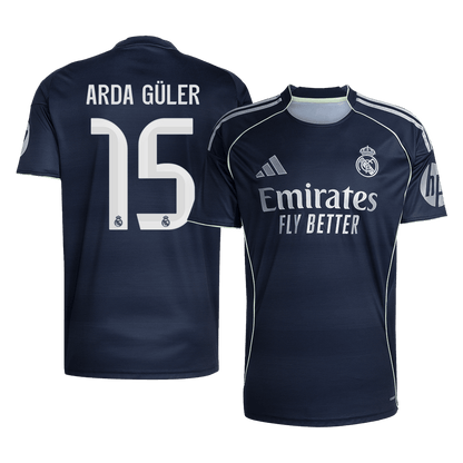 Real Madrid 2025/26 Deplasman Forması ARDA GÜLER #15 [PREMIUM]