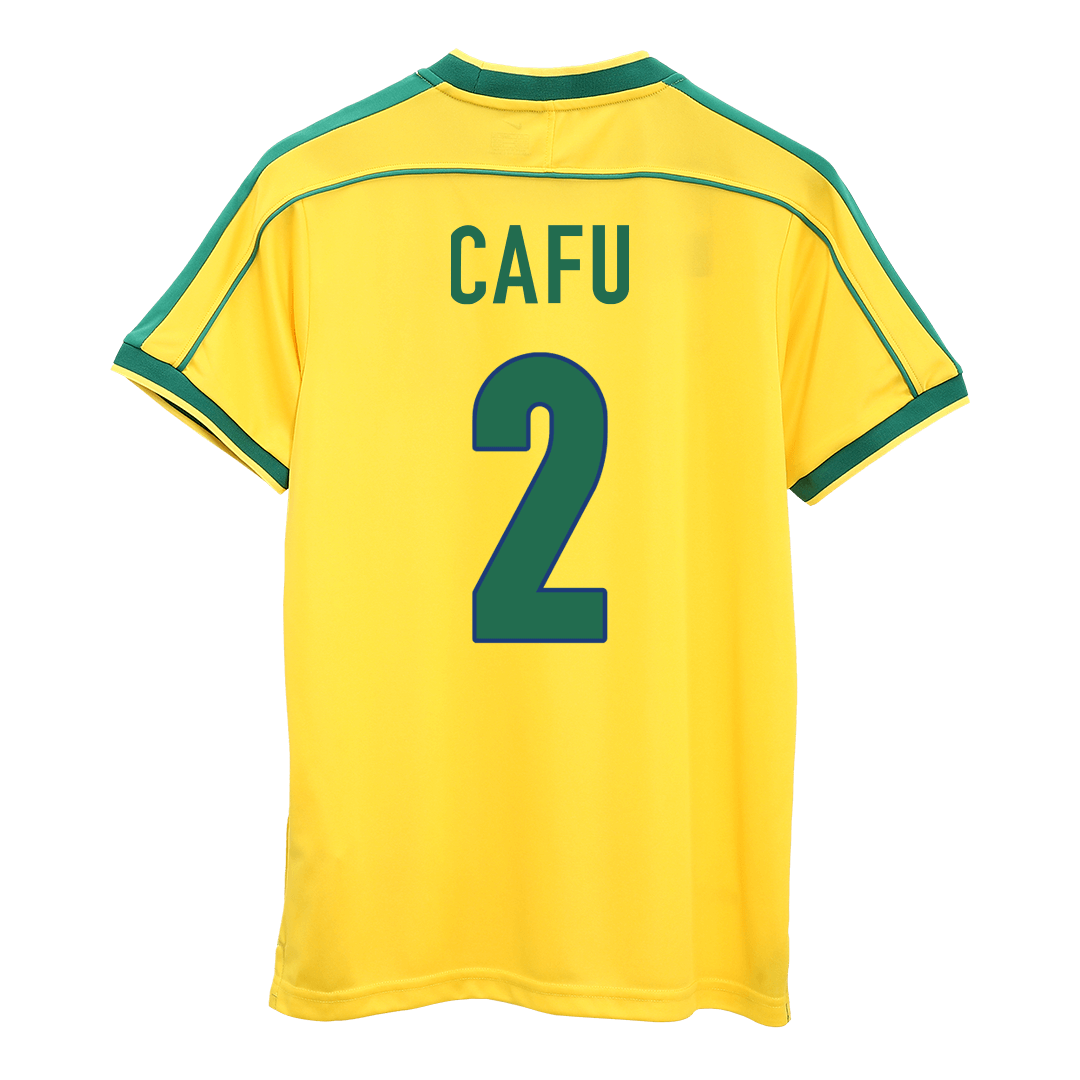 Retro Brazil 1998 Dünya Kupası İç Saha Forması CAFU #2