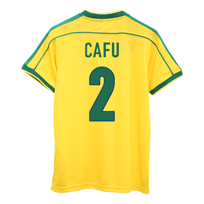 Retro Brazil 1998 Dünya Kupası İç Saha Forması CAFU #2
