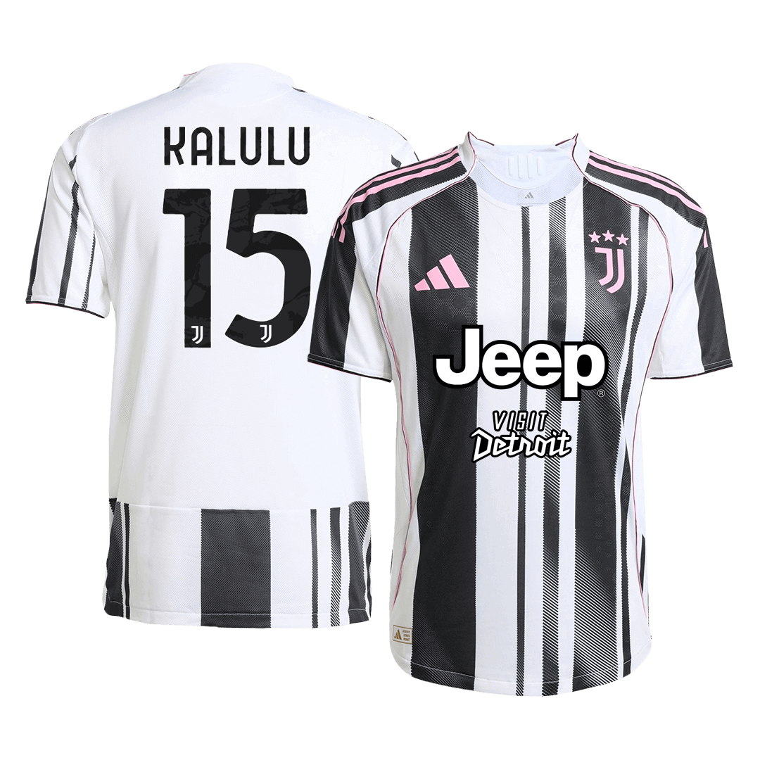 Juventus 2025/26 İç Saha Forması KALULU #15 - Oyuncu Versiyonu