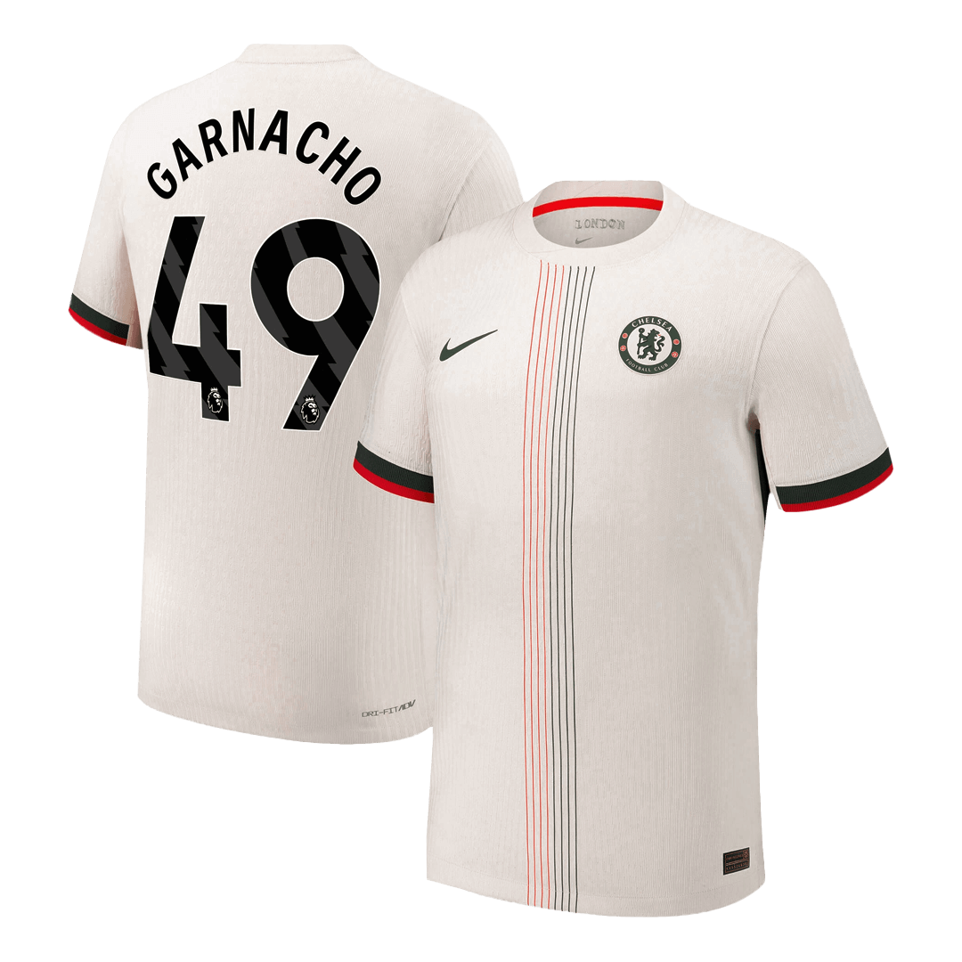 Chelsea 2025/26 Deplasman Forması GARNACHO #49 - Oyuncu Versiyonu