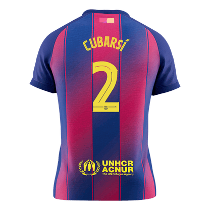 Barcelona 2025/26 İç Saha Forması CUBARSÍ #2 - UCL [PREMIUM]