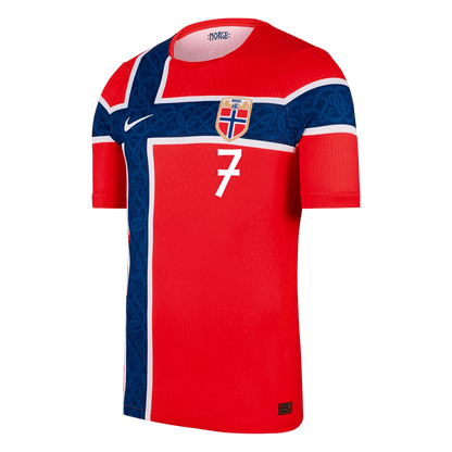 Norway 2026 Dünya Kupası İç Saha Forması SØRLOTH #7 - Oyuncu Versiyonu
