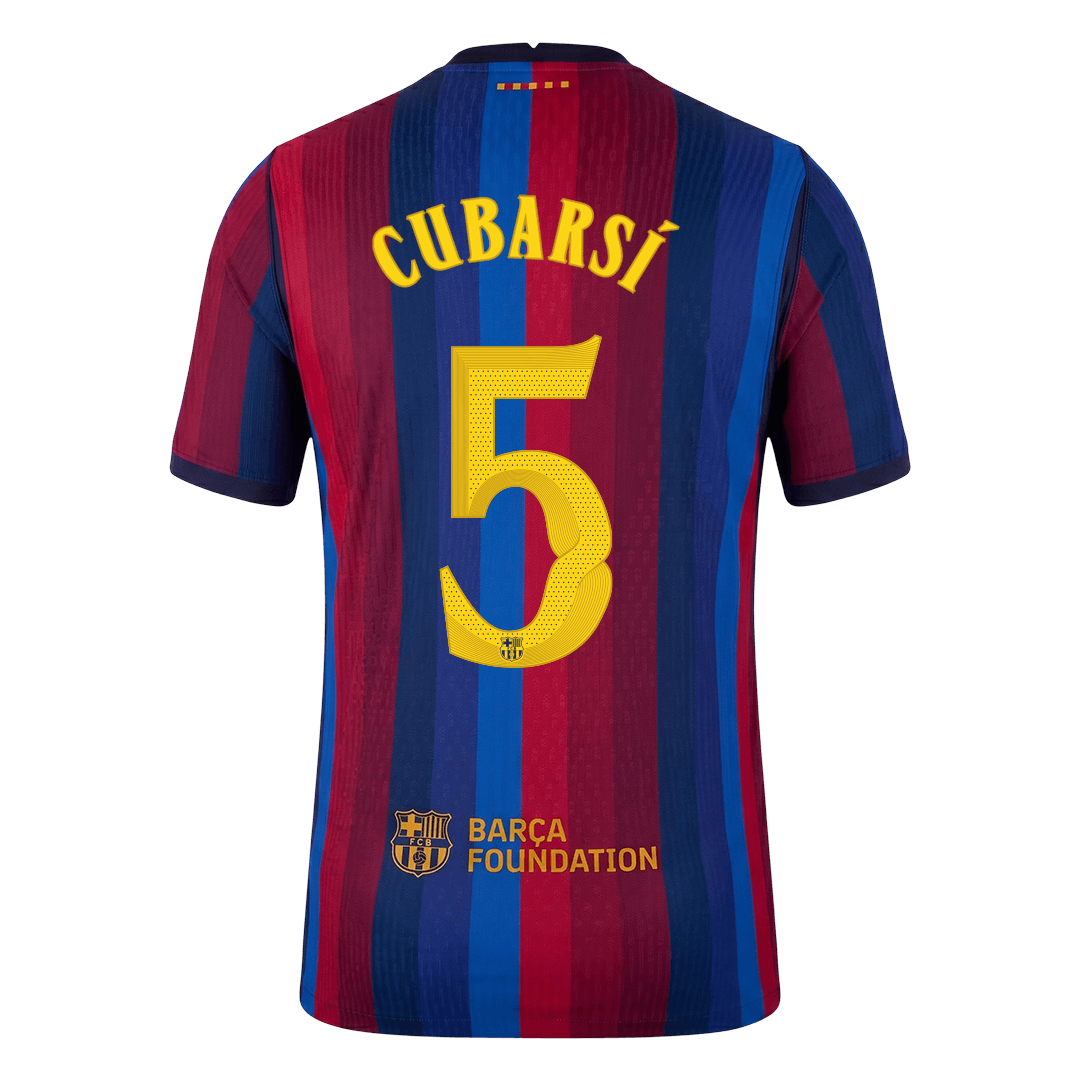 Barcelona 2026/27 İç Saha Forması CUBARSÍ #5 - UCL - Oyuncu Versiyonu