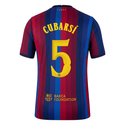Barcelona 2026/27 İç Saha Forması CUBARSÍ #5 - UCL - Oyuncu Versiyonu