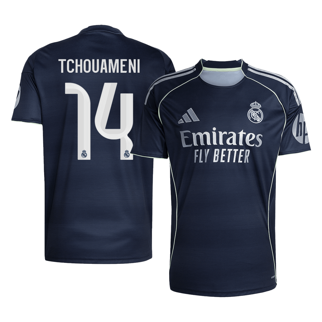 Real Madrid 2025/26 Deplasman Forması TCHOUAMENI #14 [PREMIUM]