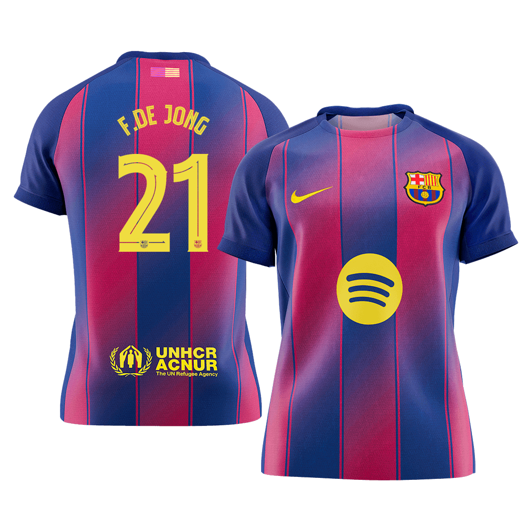 Barcelona 2025/26 İç Saha Forması F.DE JONG #21 - UCL [PREMIUM]