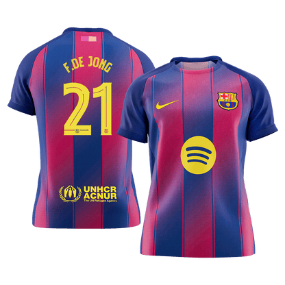 Barcelona 2025/26 İç Saha Forması F.DE JONG #21 - UCL [PREMIUM]