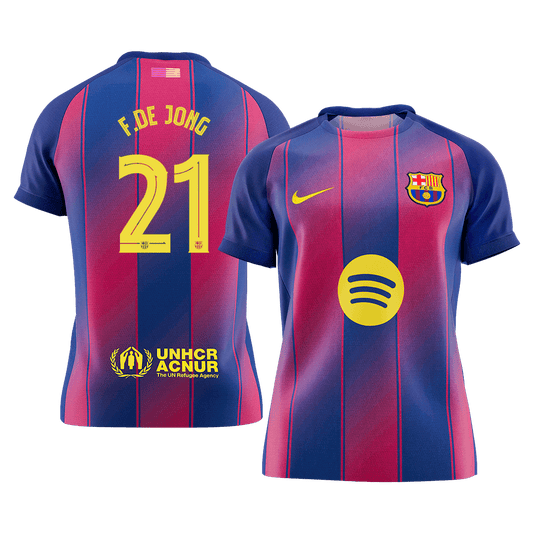 Barcelona 2025/26 İç Saha Forması F.DE JONG #21 - UCL [PREMIUM]
