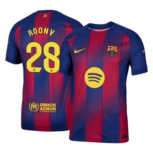 Barcelona 2025/26 İç Saha Forması ROONY #28 - Oyuncu Versiyonu