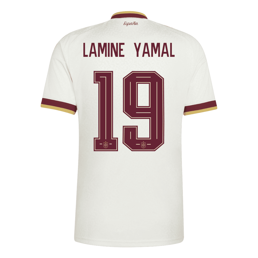 İspanya 2026 Dünya Kupası Deplasman Forması LAMINE YAMAL #19