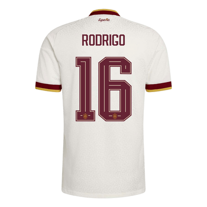 İspanya 2026 Dünya Kupası Deplasman Forması RODRIGO #16 - Oyuncu Versiyonu