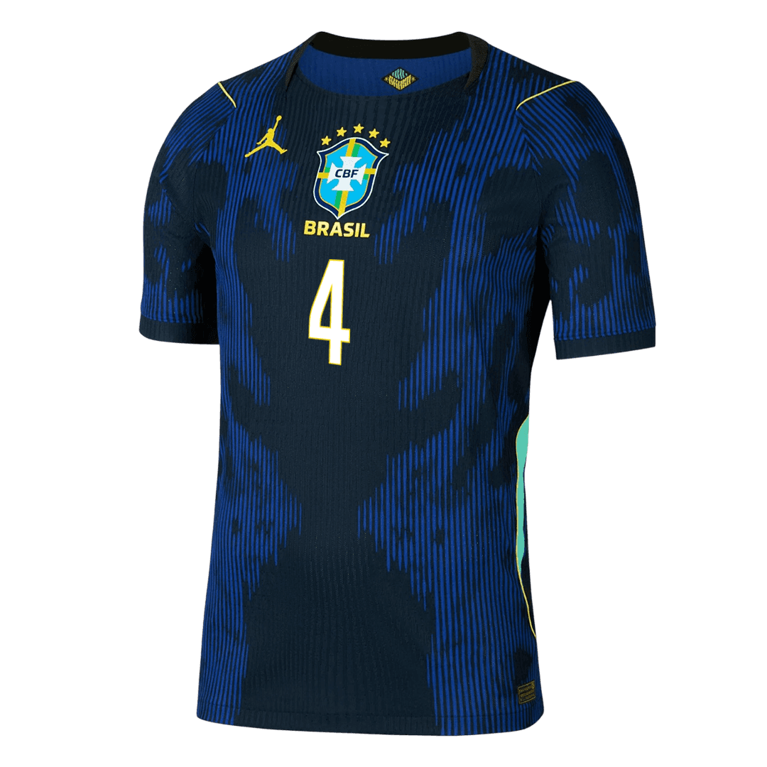 Brazil 2026 Dünya Kupası Deplasman Forması MARQUINHOS #4 - Oyuncu Versiyonu