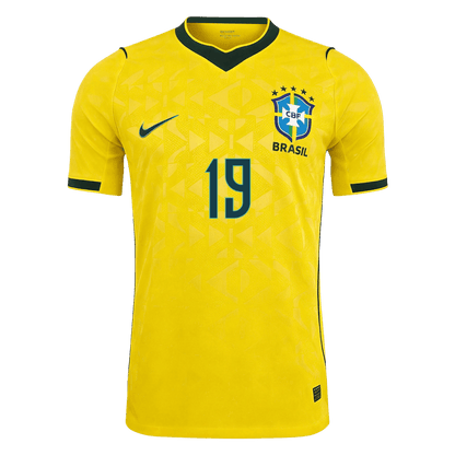 Brazil 2026 Dünya Kupası İç Saha Forması ENDRICK #19 - Oyuncu Versiyonu