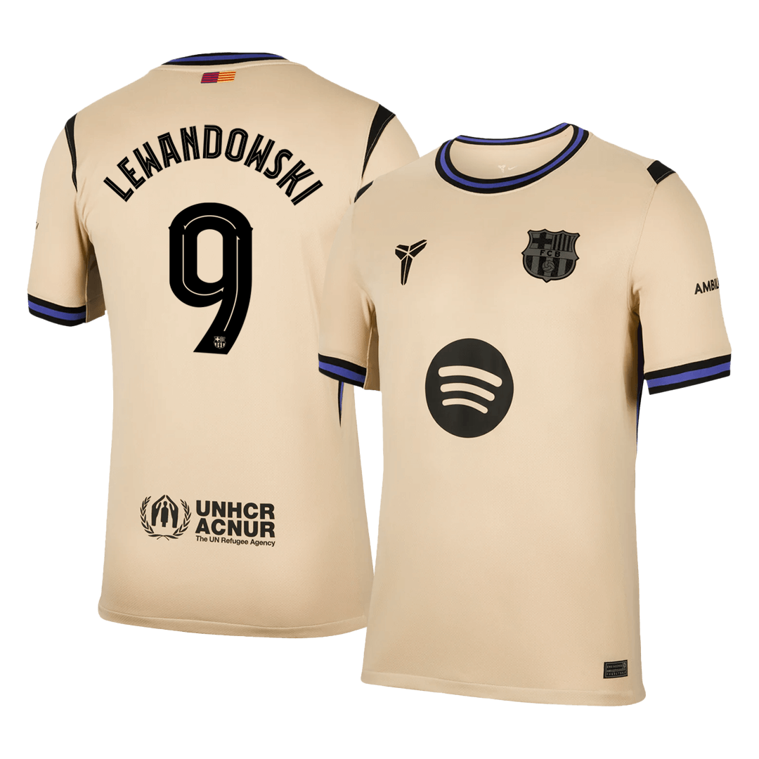 Barcelona 2025/26 Deplasman Forması LEWANDOWSKI #9 - UCL