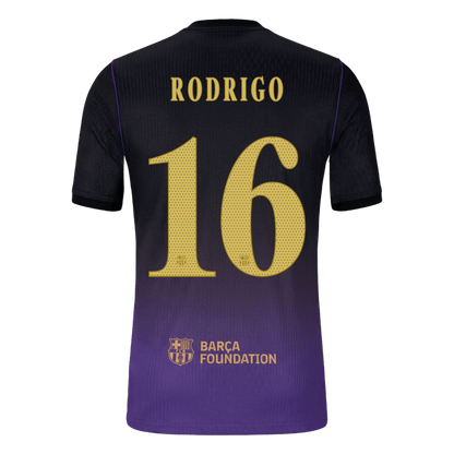 Barcelona 2026/27 Deplasman Forması RODRIGO #16 - UCL - Oyuncu Versiyonu