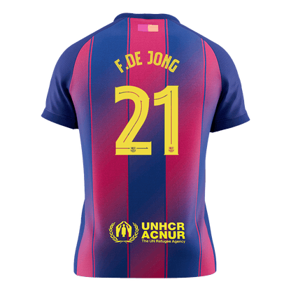 Barcelona 2025/26 İç Saha Forması F.DE JONG #21 - UCL [PREMIUM]