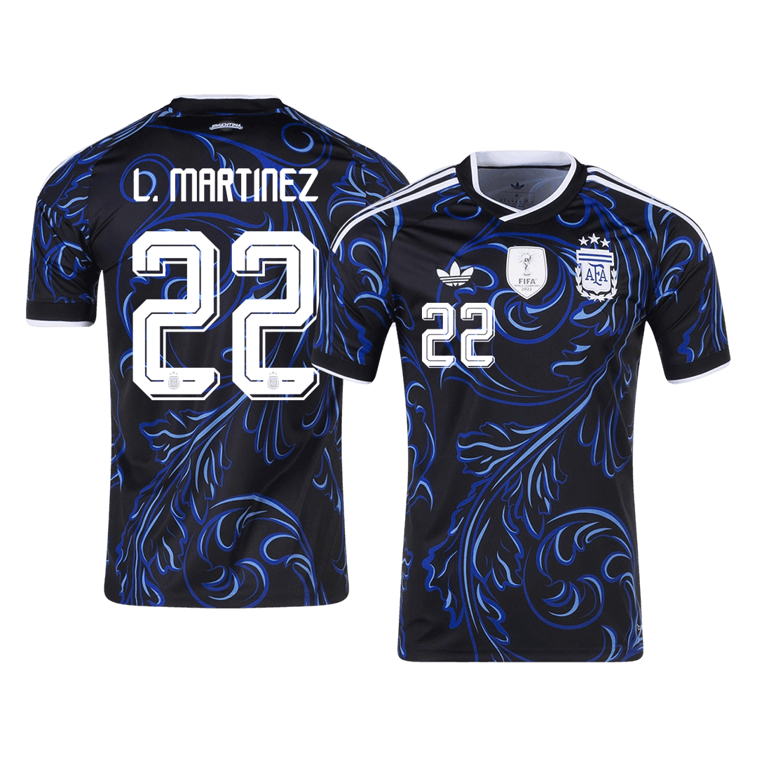 Arjantin 2026 Dünya Kupası Deplasman Forması L. MARTINEZ #22