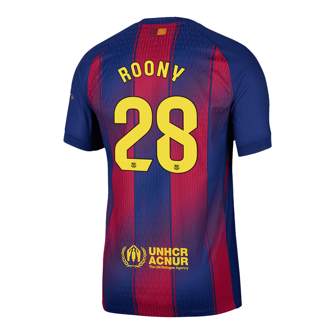 Barcelona 2025/26 İç Saha Forması ROONY #28 - Oyuncu Versiyonu