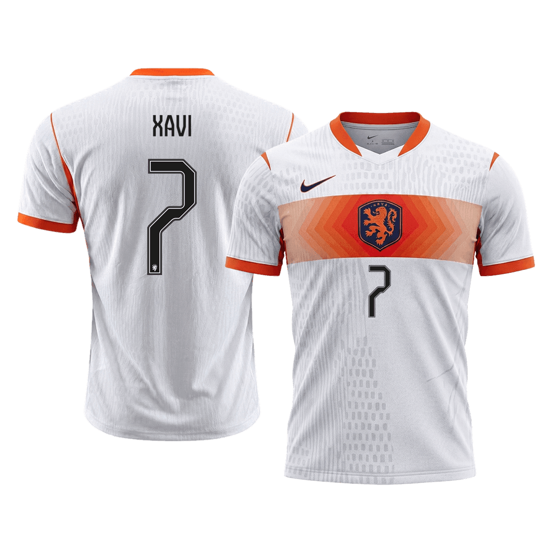 Hollanda 2026 Dünya Kupası Deplasman Forması XAVI #7 - Oyuncu Versiyonu
