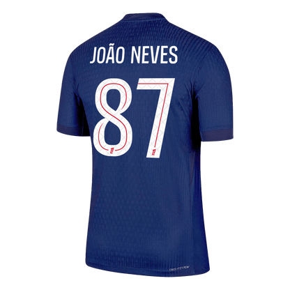 PSG 2025/26 İç Saha Forması JOÃO NEVES #87 - Oyuncu Versiyonu