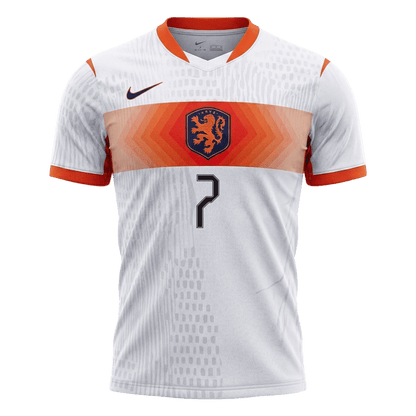 Hollanda 2026 Dünya Kupası Deplasman Forması XAVI #7 - Oyuncu Versiyonu