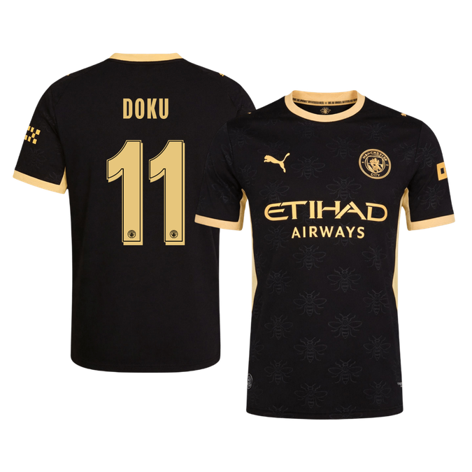 Manchester City 2026/27 Deplasman Forması DOKU #11 - UCL - Oyuncu Versiyonu