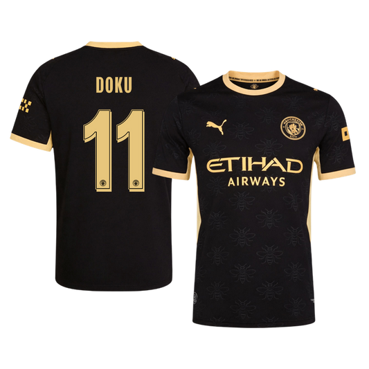 Manchester City 2026/27 Deplasman Forması DOKU #11 - UCL - Oyuncu Versiyonu