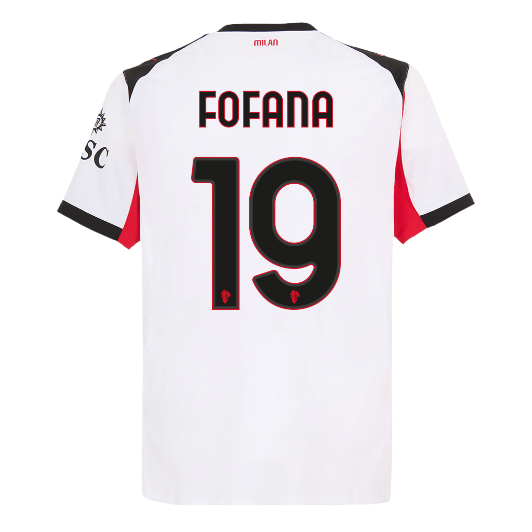 AC Milan 2025/26 Deplasman Forması FOFANA #19 - Oyuncu Versiyonu