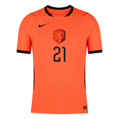 Hollanda 2026 Dünya Kupası İç Saha Forması F.DE JONG #21 - Oyuncu Versiyonu