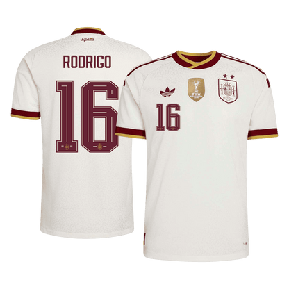 İspanya 2026 Dünya Kupası Deplasman Forması RODRIGO #16 - Oyuncu Versiyonu
