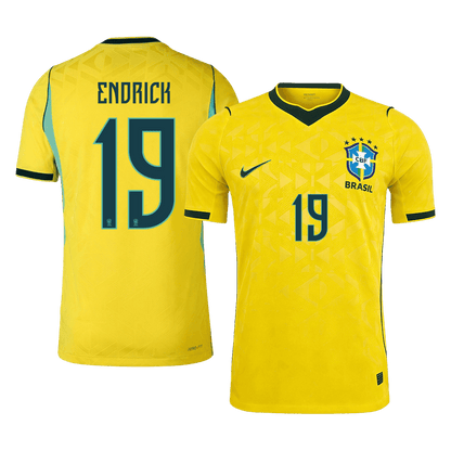 Brazil 2026 Dünya Kupası İç Saha Forması ENDRICK #19 - Oyuncu Versiyonu