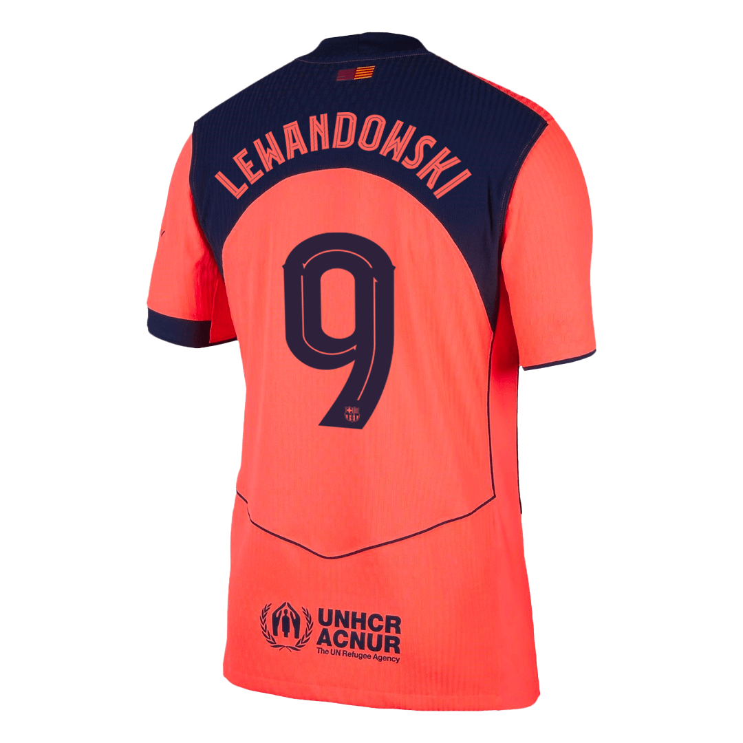 Barcelona 2025/26 Üçüncü Forması LEWANDOWSKI #9 - UCL - Oyuncu Versiyonu