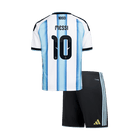 Arjantin 2026 Dünya Kupası Çocuk İç Saha Forma Seti MESSI #10 [PREMIUM]