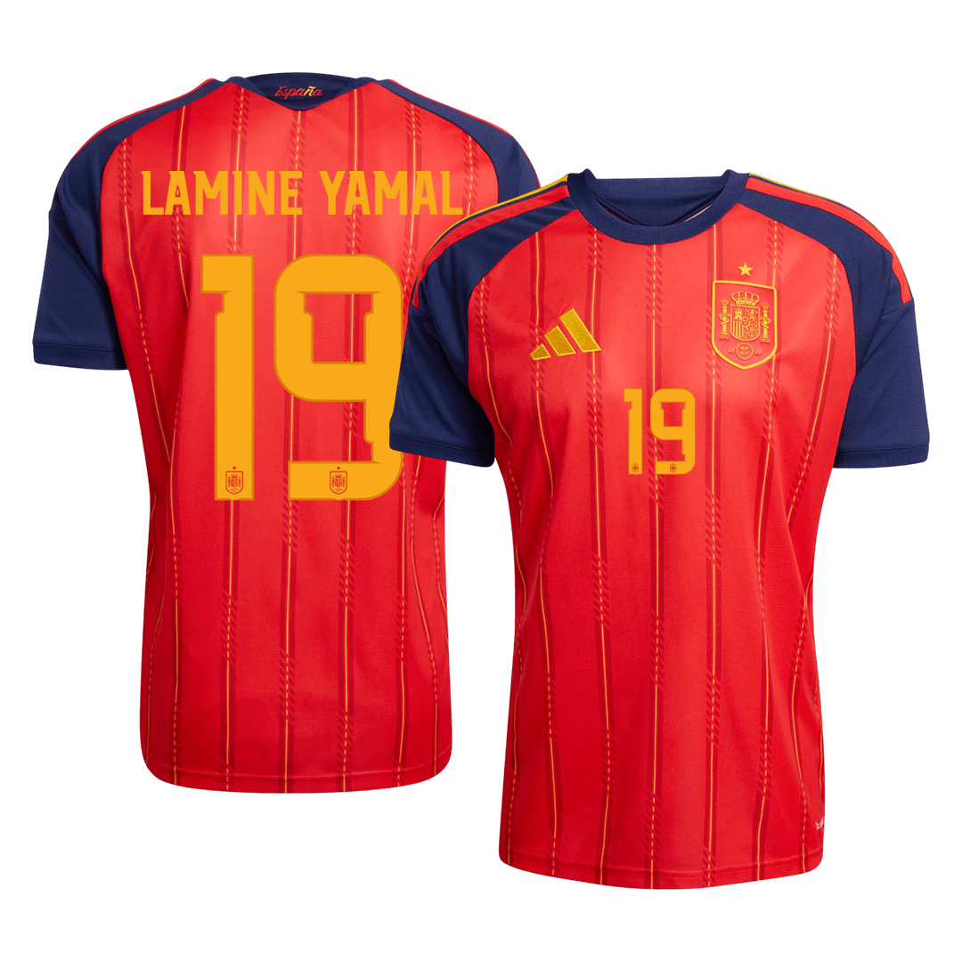 İspanya 2026 Dünya Kupası İç Saha Forması LAMINE YAMAL #19 [PREMIUM]