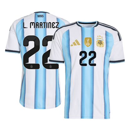 Arjantin 2026 Dünya Kupası İç Saha Forması L. MARTINEZ #22 - Oyuncu Versiyonu