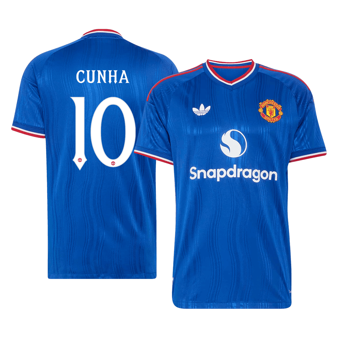 Manchester United 2026/27 Deplasman Forması CUNHA #10 - UCL - Oyuncu Versiyonu